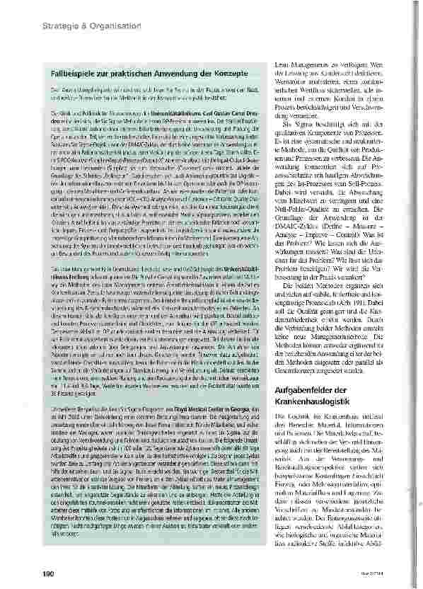 Vorschauseite 2: Produktivität im Prozess