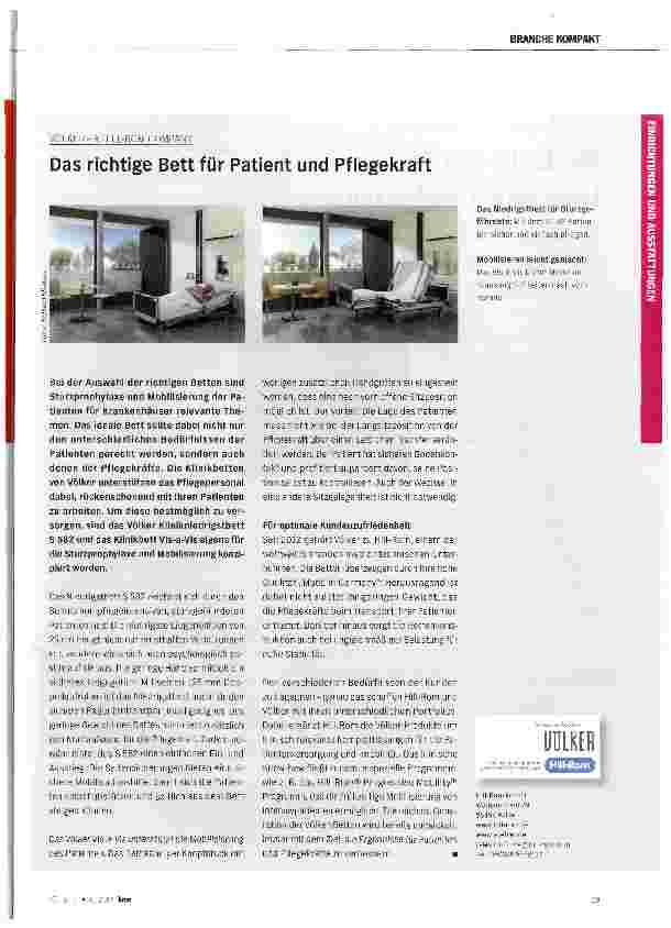 Vorschauseite 1: Das richtige Bett für Patient und Pflegekraft