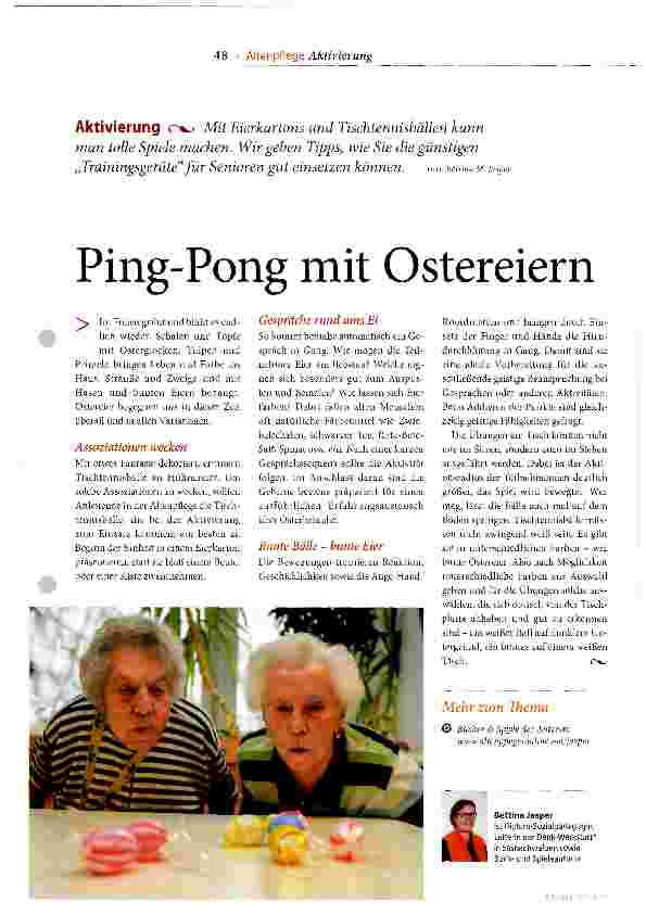 Vorschauseite 1: Ping-Pong mit Ostereiern