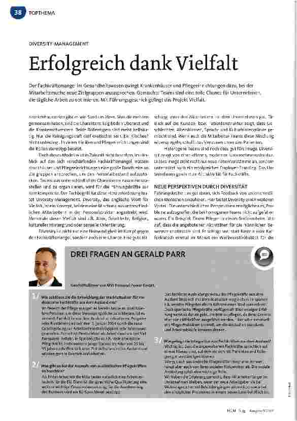 Vorschauseite 1: Erfolgreich dank Vielfalt