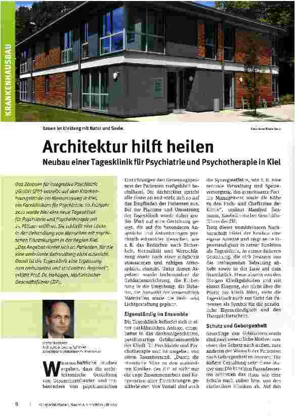 Vorschauseite 1: Architektur hilft heilen