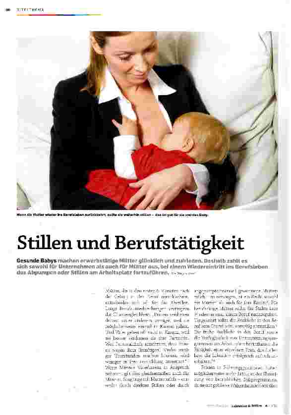 Vorschauseite 1: Stillen und Berufstätigkeit