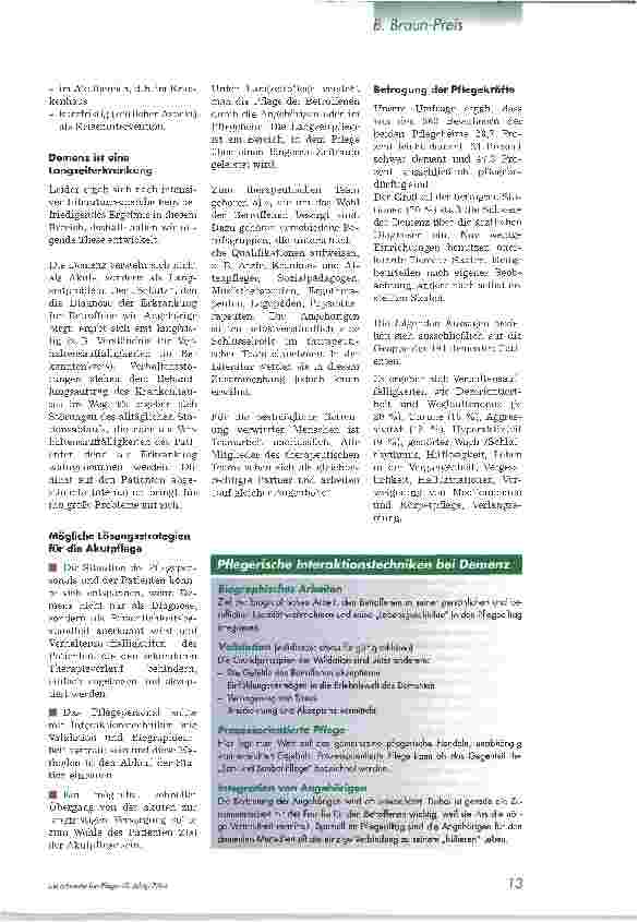 Vorschauseite 2: Pflegerelevante Aspekte bei pflegebedürftigen verwirrten und hochaltrigen Menschen