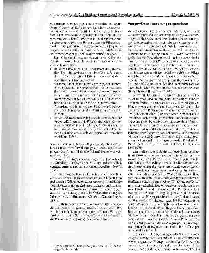 Vorschauseite 2: Qualitätsdimensionen in der Pflegedokumentation - eine standardisierte Analyse von Dokumenten in Altenpflegeheimen