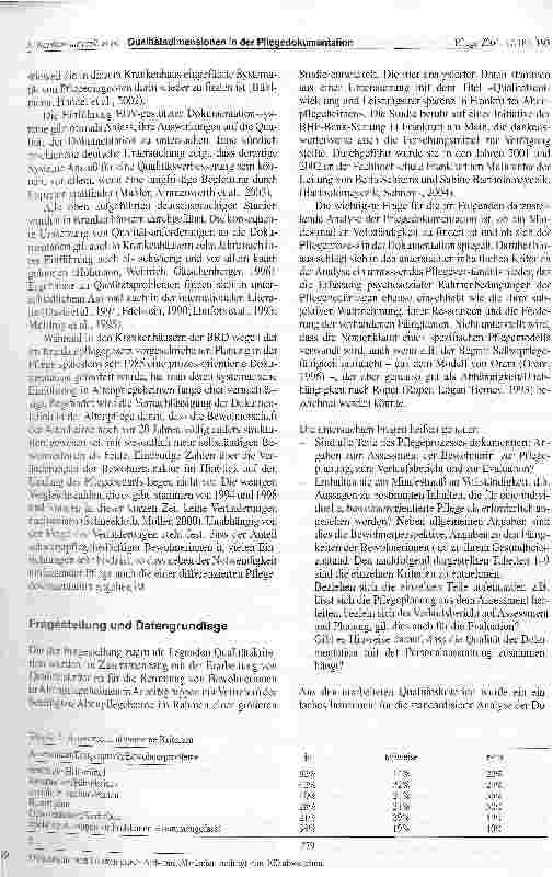 Vorschauseite 3: Qualitätsdimensionen in der Pflegedokumentation - eine standardisierte Analyse von Dokumenten in Altenpflegeheimen