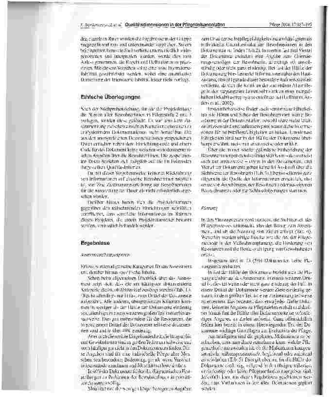 Vorschauseite 6: Qualitätsdimensionen in der Pflegedokumentation - eine standardisierte Analyse von Dokumenten in Altenpflegeheimen