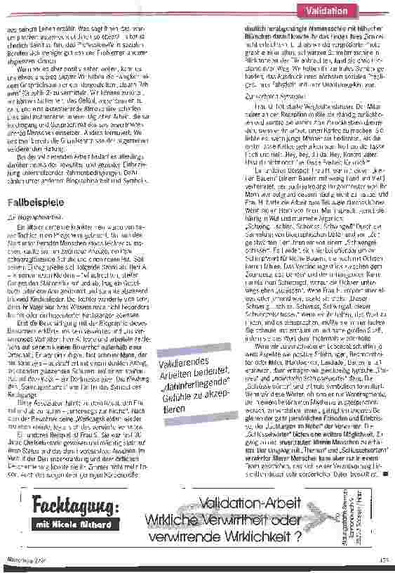Vorschauseite 3: Alter Wein in neuen Schläuchen Ein neuer integrativer validierender Ansatz