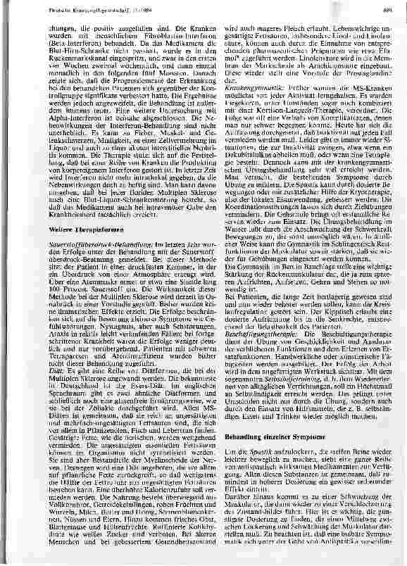 Vorschauseite 4: Die Erkennung und Behandlung von Multiple-Sklerose-Kranken