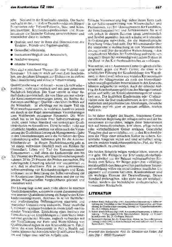 Vorschauseite 4: Unverzichtbare Positionen staatlicher Verantwortung in der Krankenhauspolitik