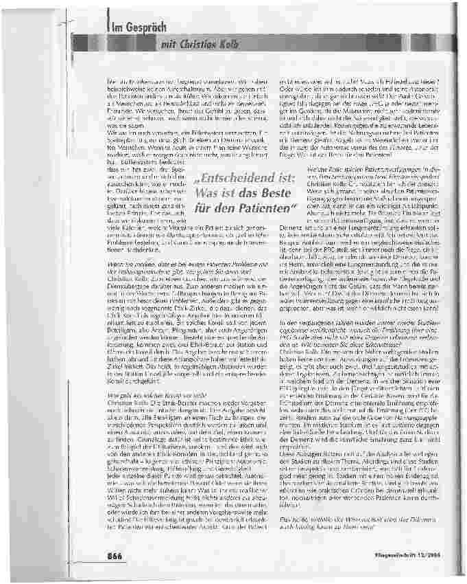Vorschauseite 2: Dafür gibt es keine SkalenErnährung am Lebensende: PEG ja oder nein?