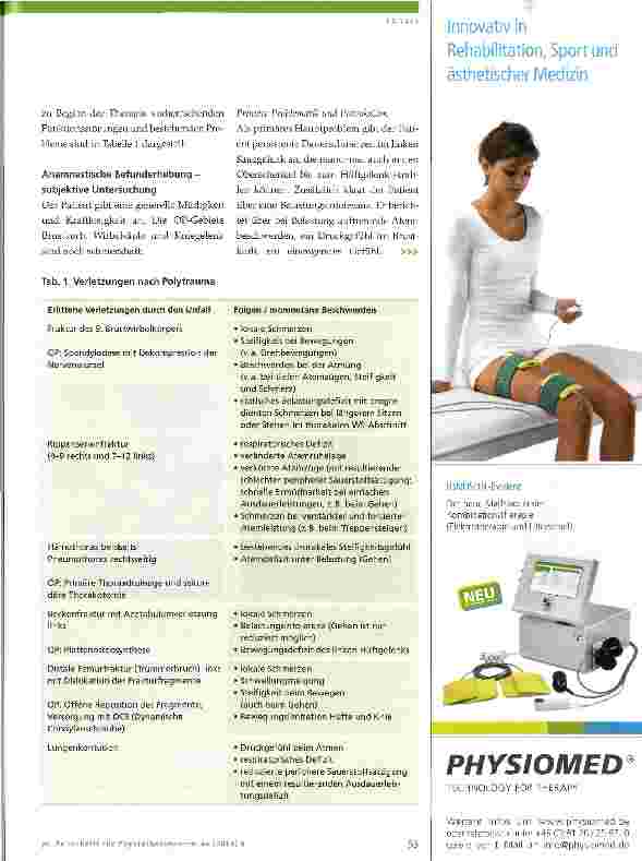 Vorschauseite 2: Polytrauma nach Motorradunfall