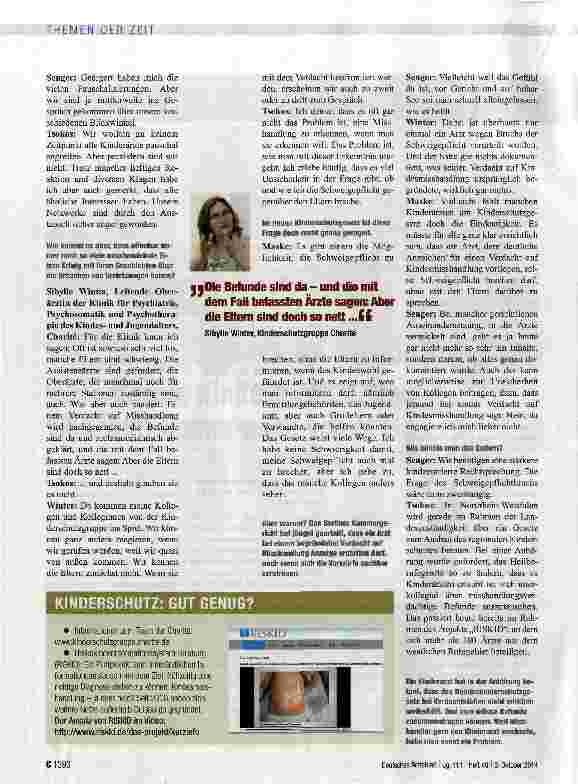 Vorschauseite 3: Unentdeckte Kindesmisshandlung: Was läuft immer noch schief?