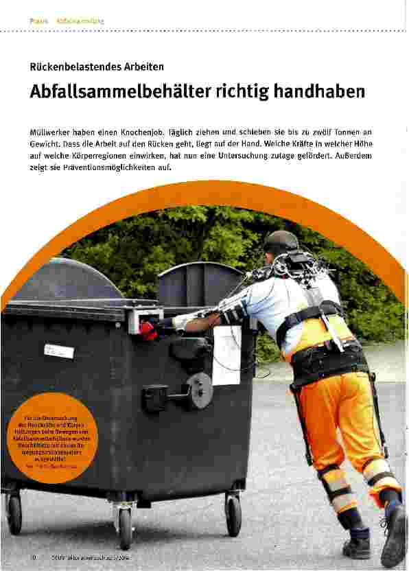 Vorschauseite 1: Abfallsammelbehälter richtig handhaben