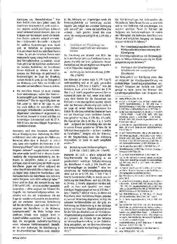 Vorschauseite 4: Die Kündigung von Mietverhältnissen Betreuter