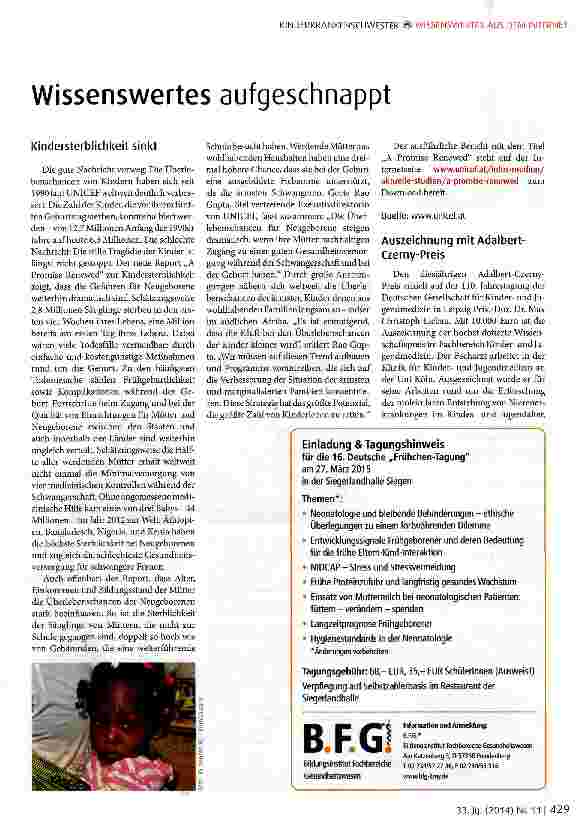 Vorschauseite 1: Wissenswertes aufgeschnappt