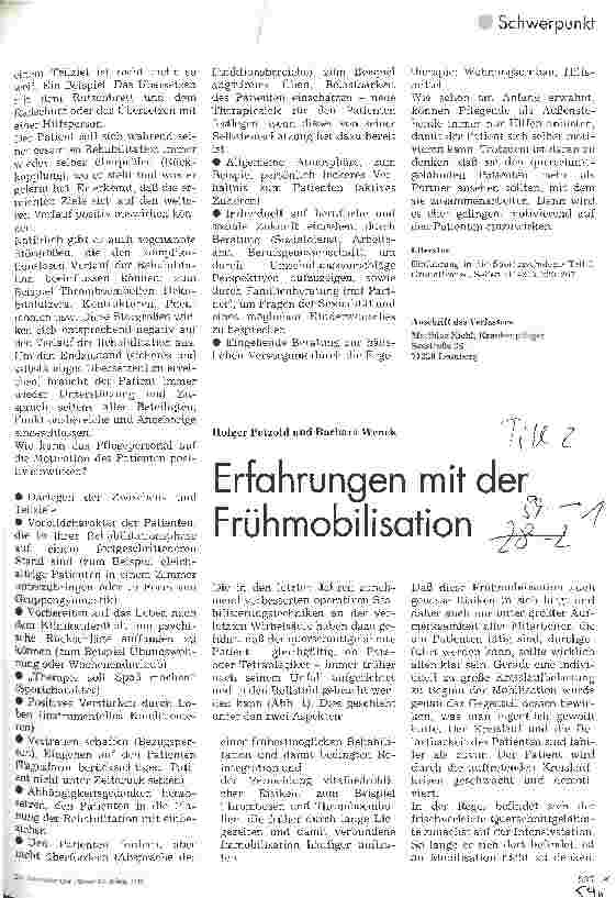 Vorschauseite 2: Rehabilitation querschnittgelähmter Patienten Wie kann Pflegepersonal motivierend einwirken?