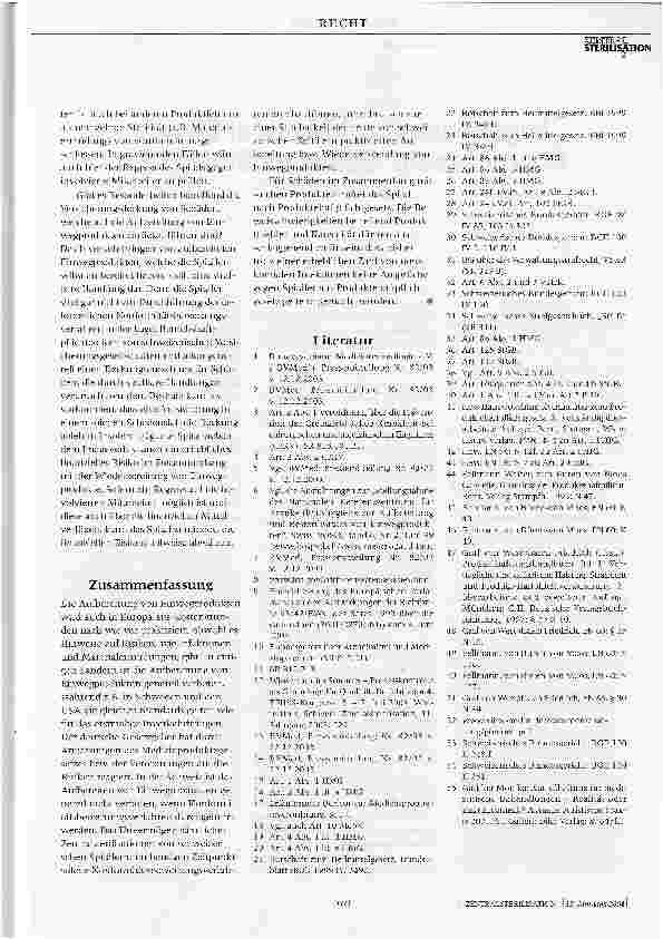 Vorschauseite 6: Rechtliche Aspekte der Wiederaufbereitung von Einwegmedizinprodukten nach schweizerischem Recht