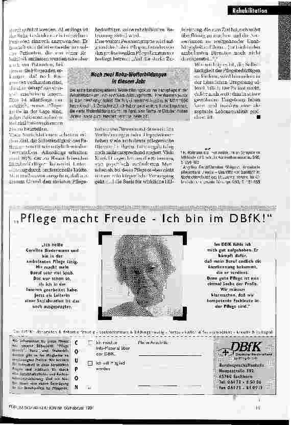 Vorschauseite 3: Aufwertung für den Arbeitsplatz Erfolgreiche erste Reha-Weiterbildung