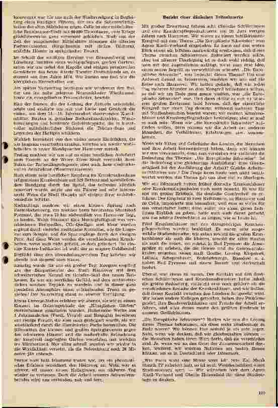 Vorschauseite 2: Treffen der Schülerinnen aus Deutschland, Dänemark und der Schweiz in Hannover vom 10.-14. Aug. 63