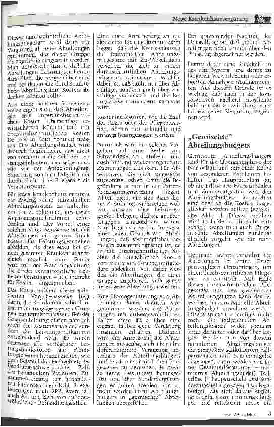 Vorschauseite 2: Neue Krankenhausvergütung Probleme bei der Umsetzung