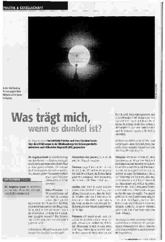 Vorschauseite 1: Was trägt mich, wenn es dunkel ist?