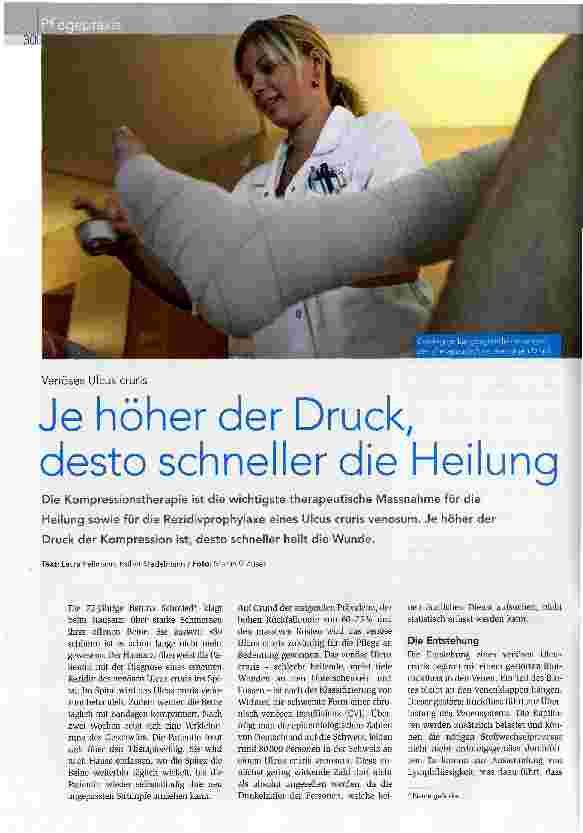 Vorschauseite 1: Je höher der Druck, desto schneller die Heilung