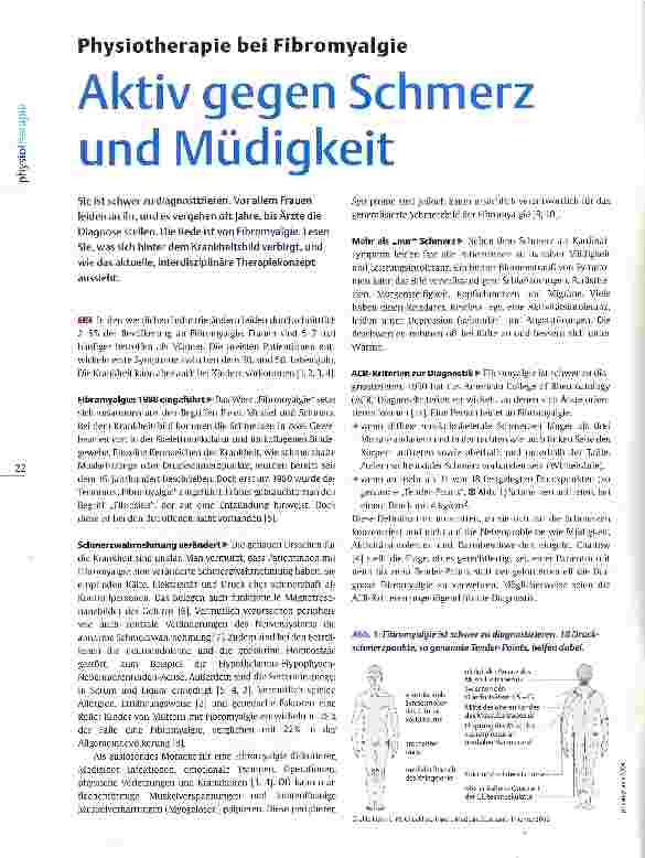 Vorschauseite 1: Physiotherapie bei Fibromyalgie Aktiv gegen Schmerz und Müdigkeit