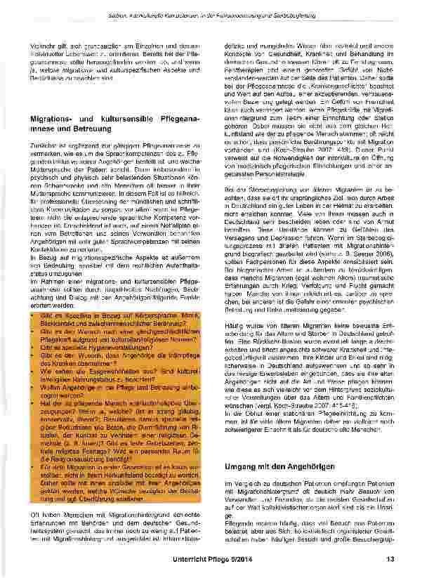 Vorschauseite 2: Interkulturelle Kompetenzen in der Palliativbetreuung und Sterbebegleitung