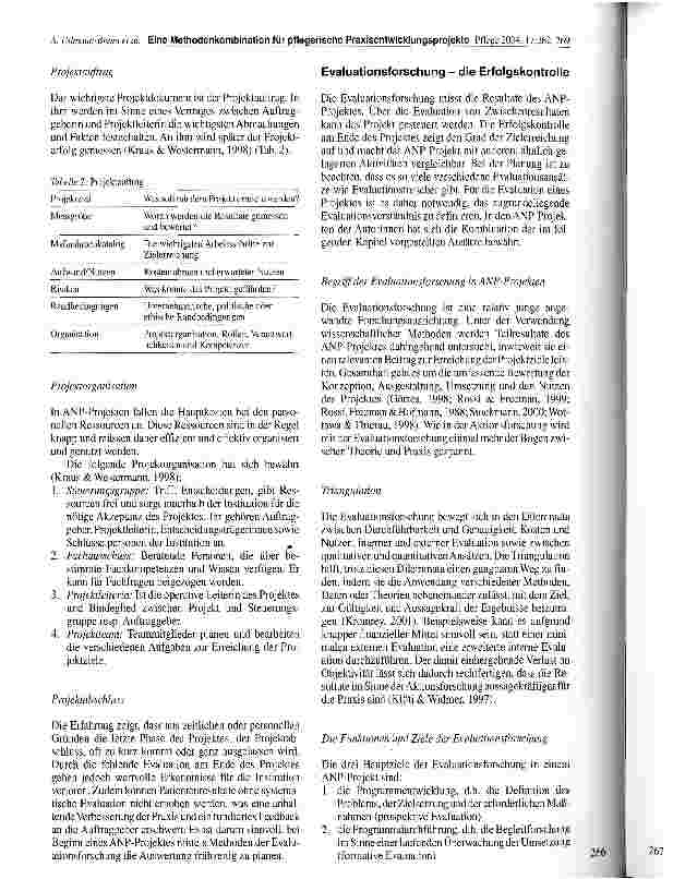 Vorschauseite 5: Eine Methodenkombination für pflegerische Praxisentwicklungsprojekte