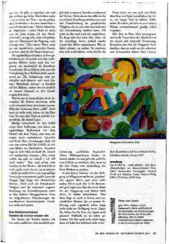 Vorschauseite 3: Ich bin wieder wer!:Kunsttherapie mit einer Alzheimer-Patientin