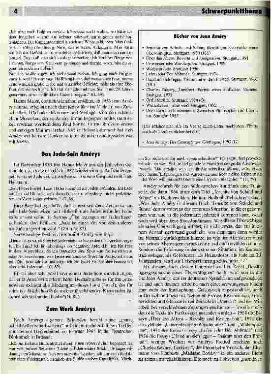 Vorschauseite 2: Ich sterbe, also bin ich Wiedergelesen:Hand an sich legen -Jean Amérys Diskurs üb.d.Freitod