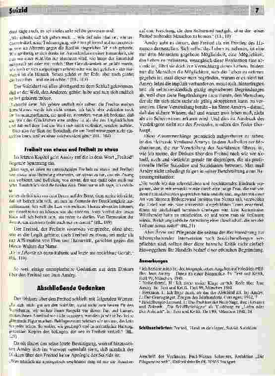 Vorschauseite 5: Ich sterbe, also bin ich Wiedergelesen:Hand an sich legen -Jean Amérys Diskurs üb.d.Freitod