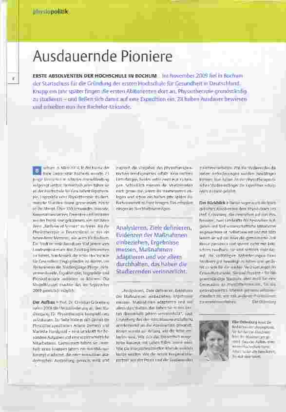 Vorschauseite 1: Ausdauernde Pioniere