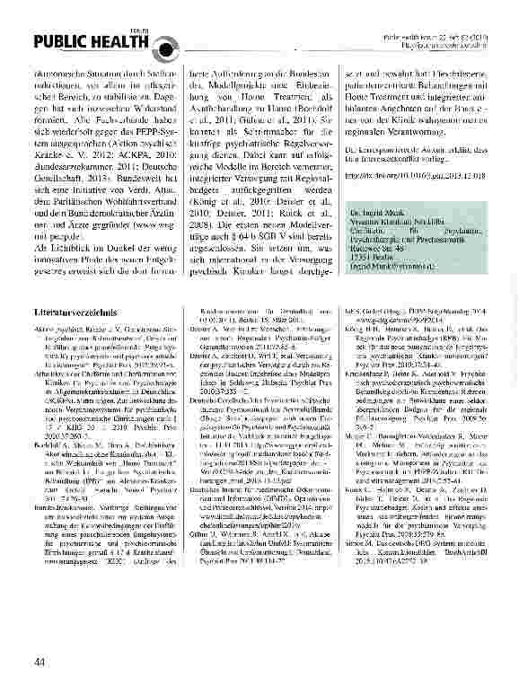 Vorschauseite 3: PEPP: Statt sektorübergreifender Versorgung ein insuffizientes Abrechnungssystem