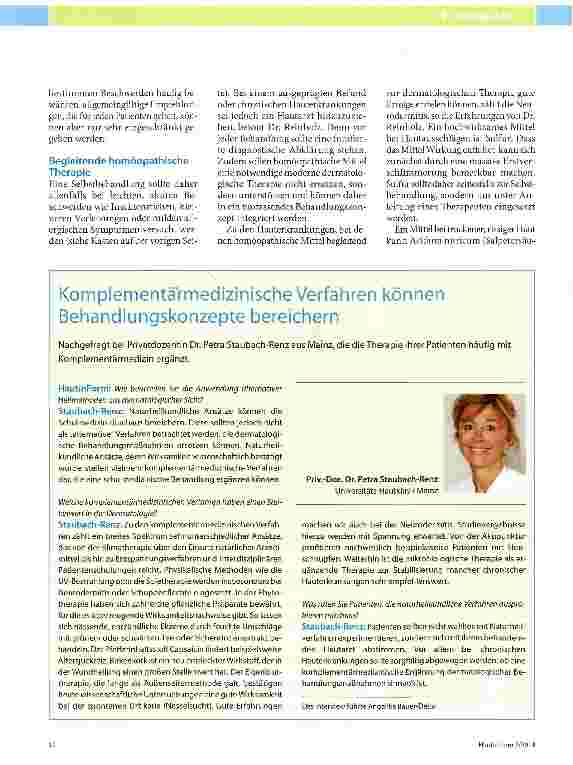 Vorschauseite 3: Haut und Homöopathie