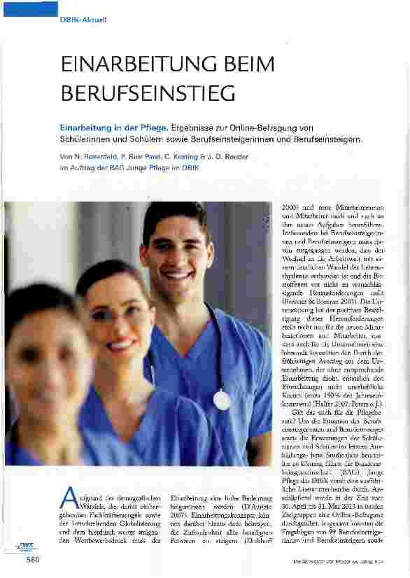 Vorschauseite 1: EINARBEITUNG BEIM BERUFSEINSTIEG