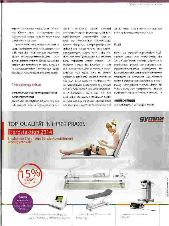 Vorschauseite 6: Physiotherapeutische Behandlung von craniomandibulären Dysfunktionen