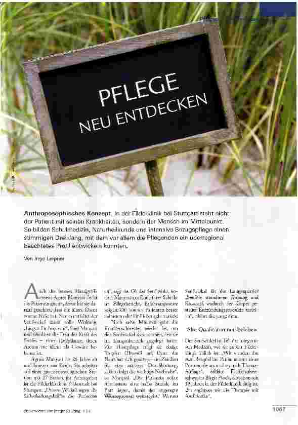 Vorschauseite 1: Pflege neu entdecken