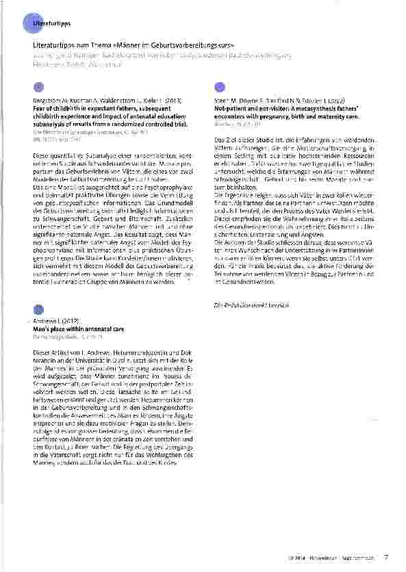 Vorschauseite 4: Der «schwangere Mann» -Über den oft mühsamen Weg in die Vaterschaft