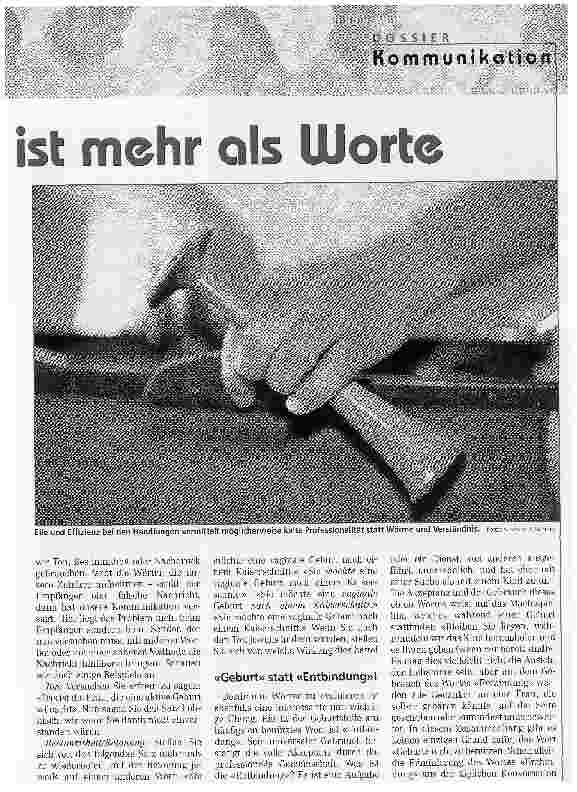 Vorschauseite 2: Kommunikation ist mehr als Worte