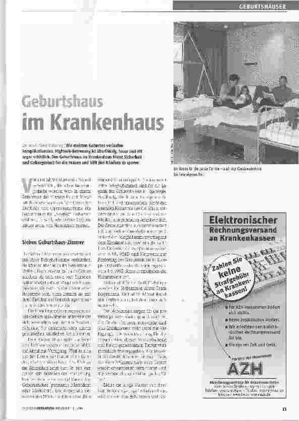 Vorschauseite 1: Geburtshaus im Krankenhaus