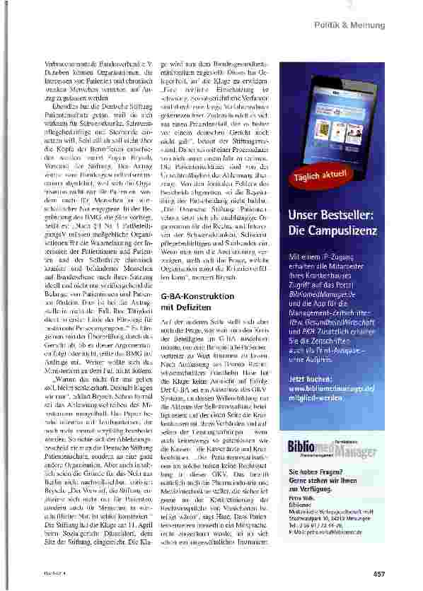 Vorschauseite 2: Geschlossene Veranstaltung oder segensreiches Gremium?