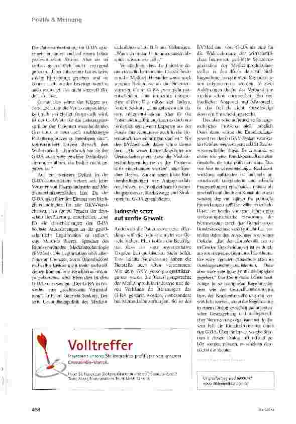 Vorschauseite 3: Geschlossene Veranstaltung oder segensreiches Gremium?