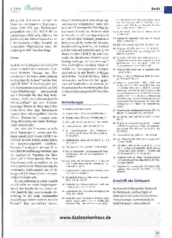 Vorschauseite 4: Die Aufwandspauschale gemäß § 275 Absatz 1 c Satz 3 SCB V