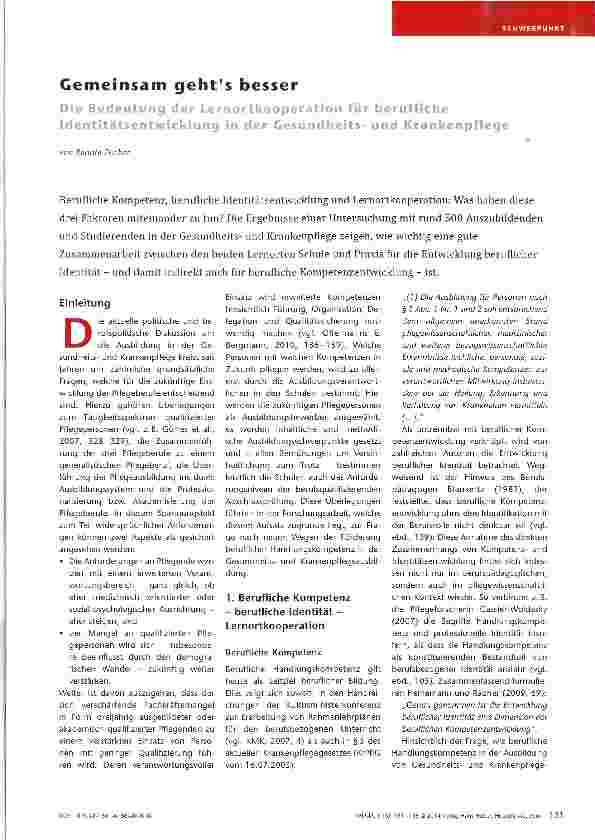 Vorschauseite 1: Gemeinsam geht es besser