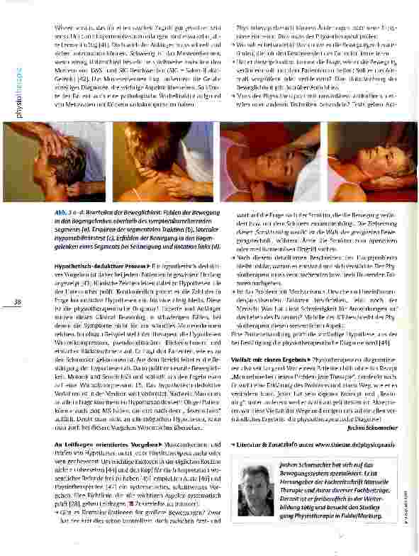 Vorschauseite 5: Plädoyer für die physiotherapeutische DiagnoseWer denkt, stellt Diagnosen