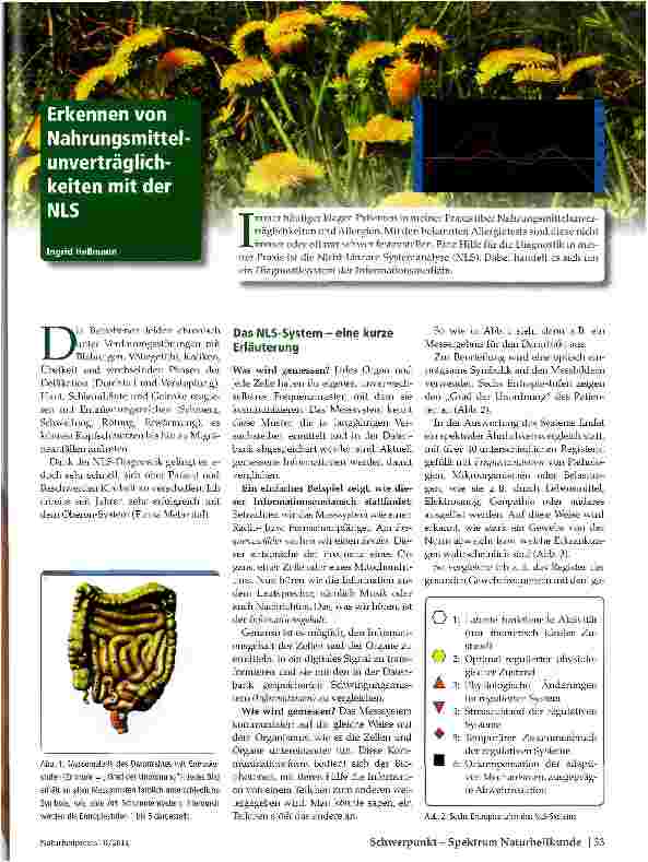 Vorschauseite 1: Erkennen von Nahrungsmittelunverträglichkeiten mit der NLS