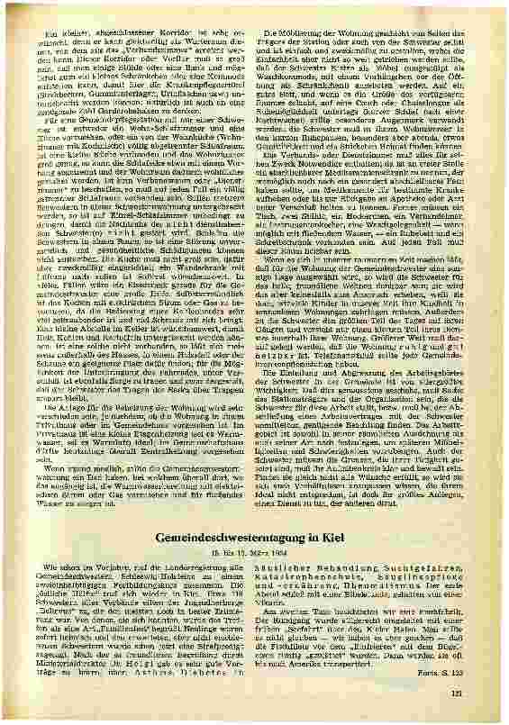 Vorschauseite 2: Zur Errichtung einer Gemeindekrankenpflegestation Gedanken zu einem Bericht von Schwester Gertrud Maas ...