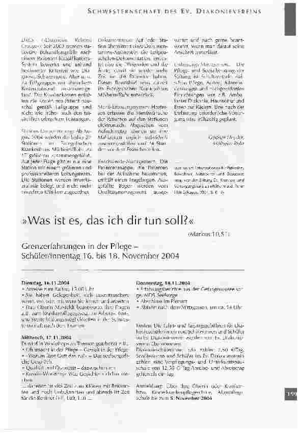 Vorschauseite 2: Und welche Pflege wünschen Sie?Das Pflegemanagement im Evangelischen KrankenhausMülheim/Ruhr eröffnet neue Wege:Patientenzentrierte Pflege löst das Gießkannen-Prinzip ab