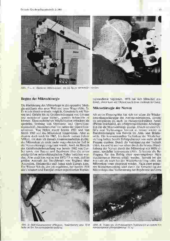 Vorschauseite 2: Die Mikrochirurgie in der Plastischen Chirurgie